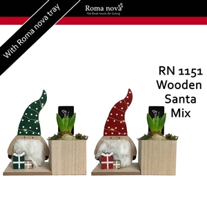 1151 - Wooden Santa Mix (Hyacint)