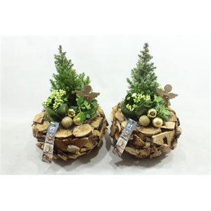 5682 Goud Blokjes Rond