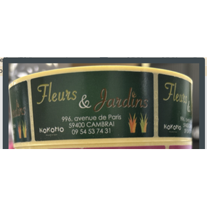 Étiquettes autocollantes par 1500 fleurs et jardin