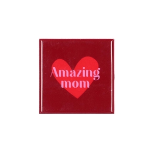 Tile Amazing Mom Red 10x10x1cm
