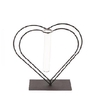 Valentine Glass Heart 1tube 15*8*23cm