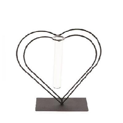 Valentine Glass Heart 1tube 15*8*23cm