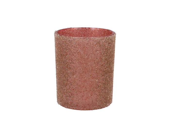 <h4>Ruby Pink T-light Shiny 8x8cm</h4>