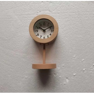 Clock Table 12x10x22cm Natural