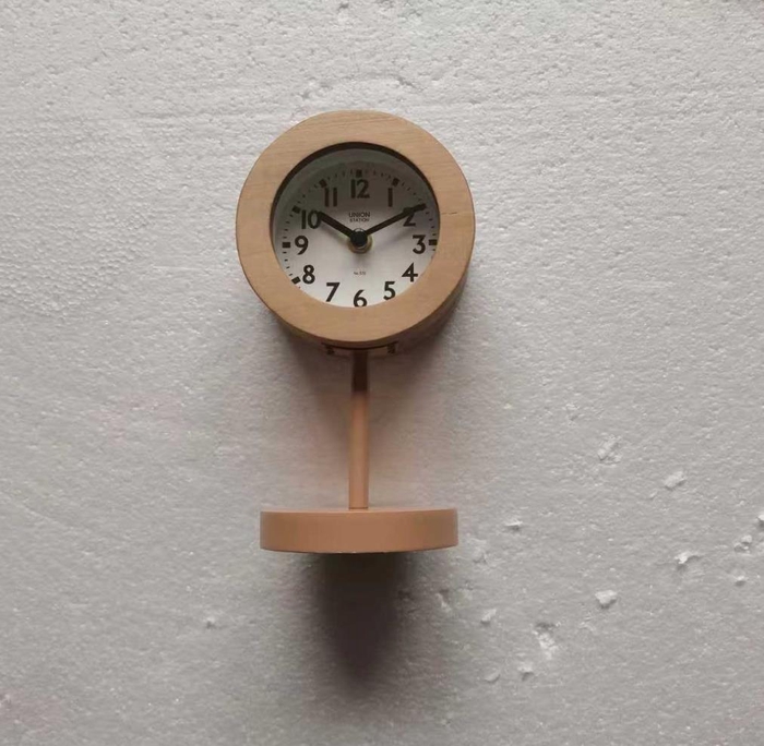 <h4>Clock Table 12x10x22cm Natural</h4>