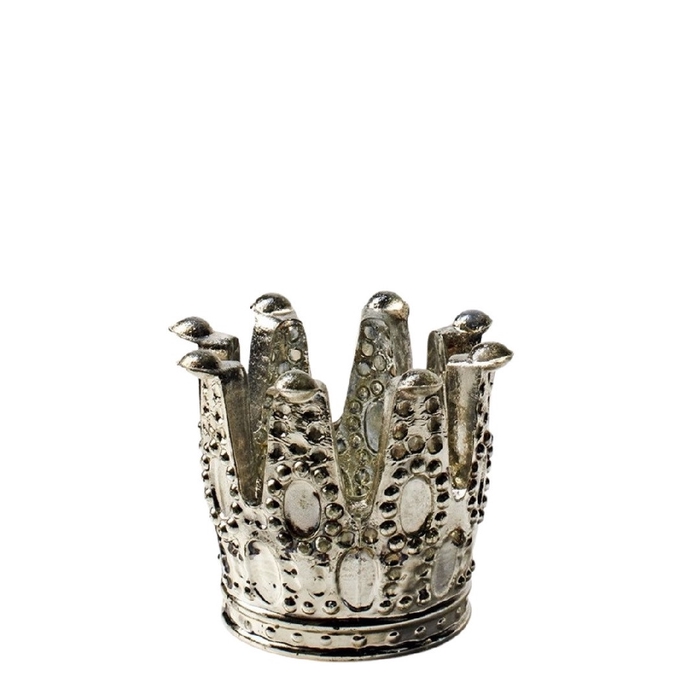 <h4>Theelichth. Glas Crown d08*08cm</h4>
