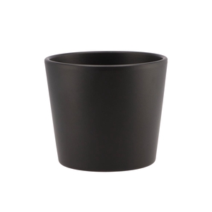 Ceramic Anthracite Matt Pot 13cm