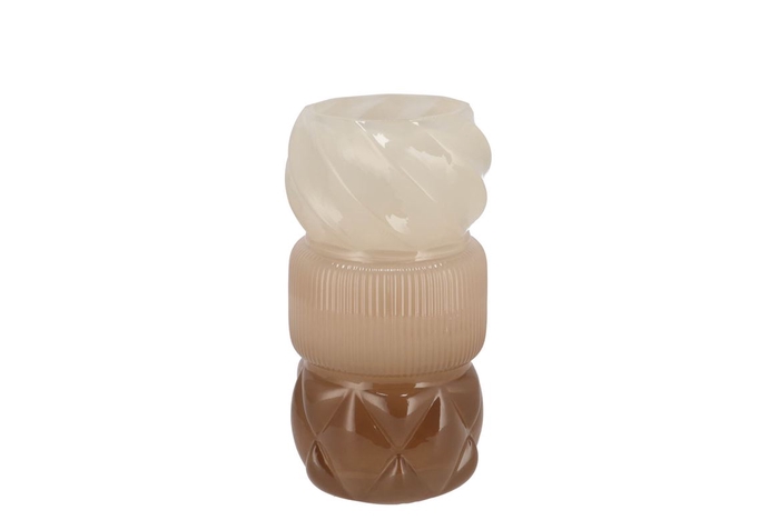 <h4>Mae Cozy Sand Vase Swirl Tricolor 11x11x20cm</h4>