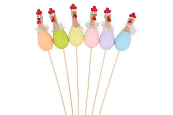 <h4>Easter Stick Fluffy Chicken Color Ass P/1 50x4cm</h4>