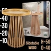 Sidetable Wood 50cm