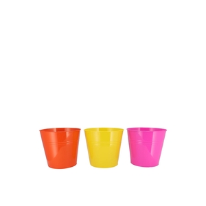 Zinc Dutch Orange Mix Bucket Basic Ass 13x12x9cm