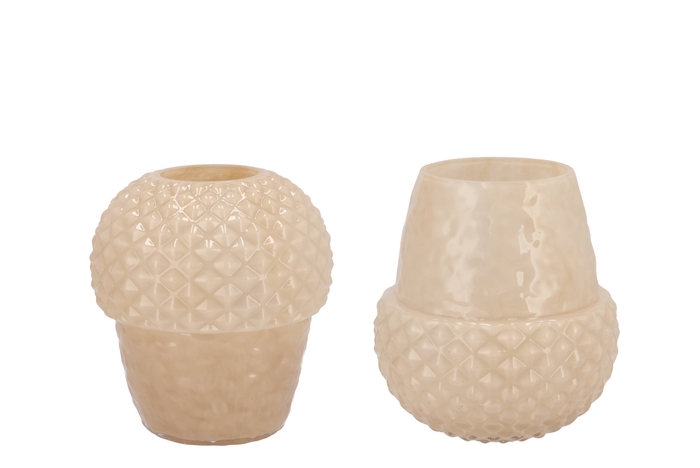Lina Cozy Sand Vase Acorn 17x17x19cm