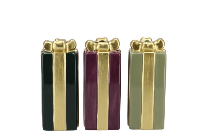 Joy Majestic Green Gift Candle H Ass 6x15cm