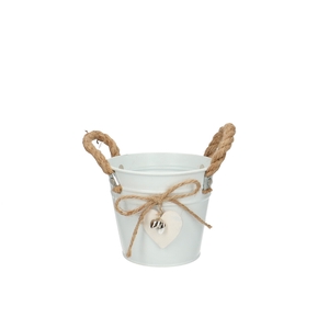 Liefde Zink Hart pot d13*11.5cm