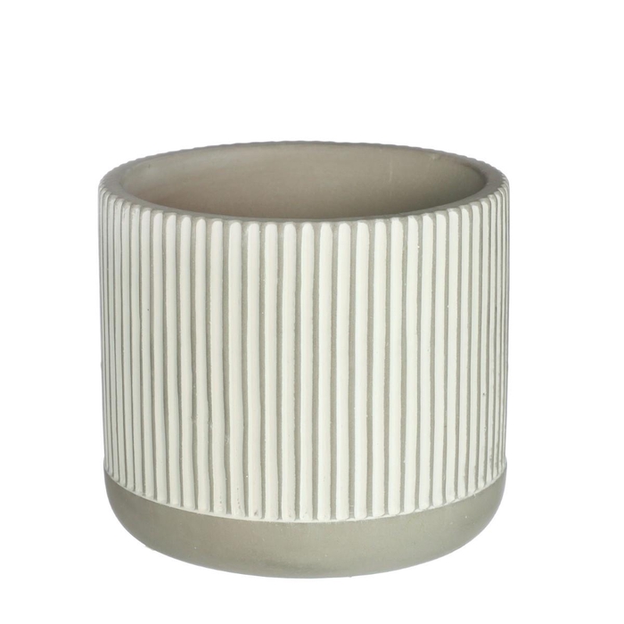 <h4>Keramiek Lines pot d12*10.5cm</h4>