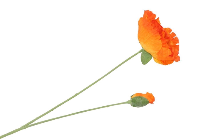 <h4>Silk Poppy 2x Orange 70cm</h4>