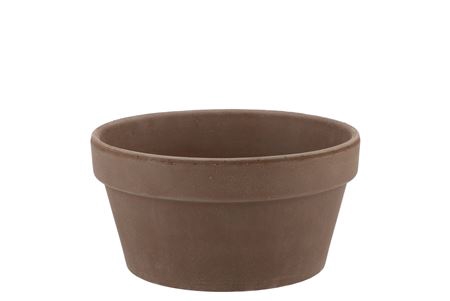 <h4>Terra Choco Schaal Konisch Grijs 17x9cm V</h4>