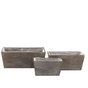 Wood Planter Morki S/3 30/15*12cm