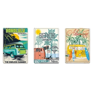 Wall Hanger Tin 20x14cm Beach