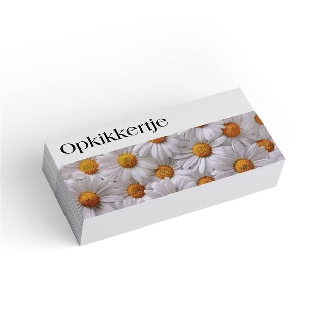<h4>Bloemkaart stylish 05 opkikkertje-pakje 20 stuks</h4>
