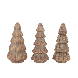 Concrete Golden Tree Ass 12x12x25cm