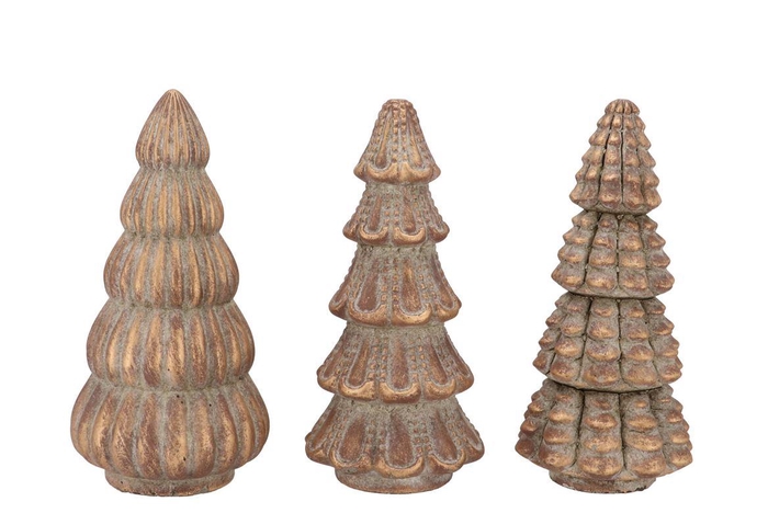 <h4>Concrete Golden Tree Ass 12x12x25cm</h4>