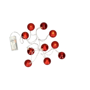 Christmas LED garland ball 40mm 10L 2m