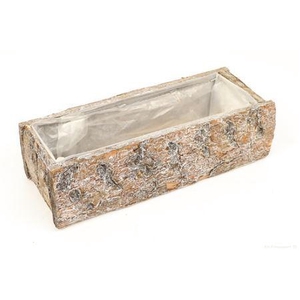 Planter Locust Bark L30W12H9