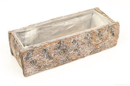 Planter Locust Bark L30W12H9