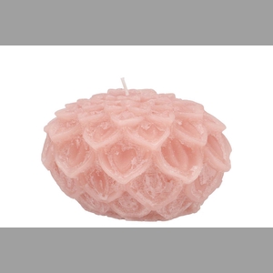 Candle Dahlia Old Light Pink 12x8cm Nm