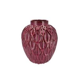 Inga Boa Purple Pot Active Glaze 27x27x30cm