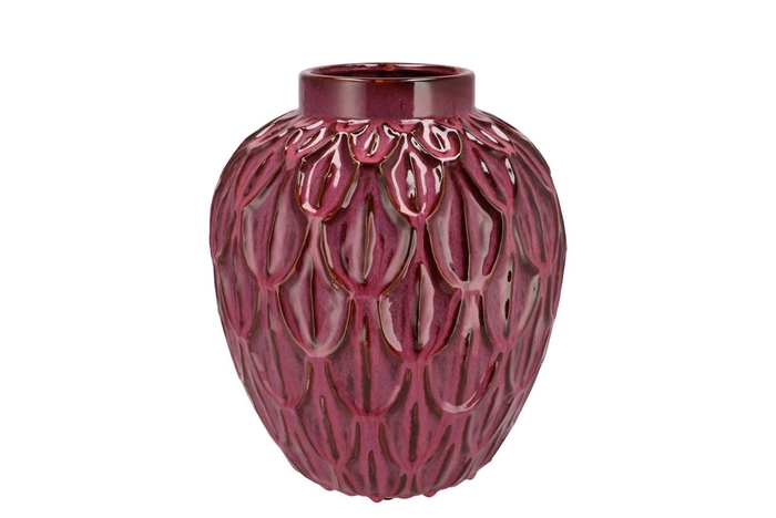 <h4>Inga Boa Purple Pot Active Glaze 27x27x30cm</h4>