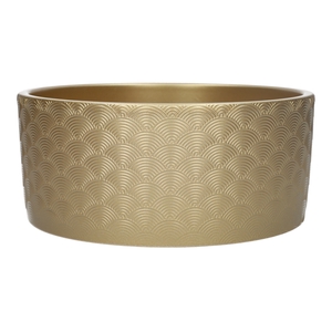DF03-885470600 - Planter Napoli d22.5xh10.1 gold