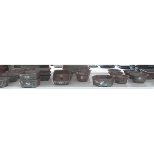 pot different shapes ( 11x11x7 till 16x12x6)