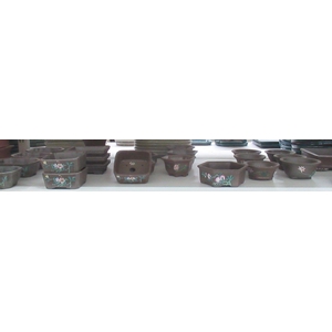 pot different shapes ( 11x11x7 till 16x12x6)