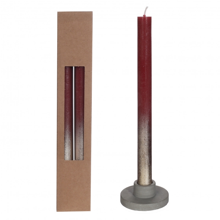 Candle gold spray d2 1 25cm x2