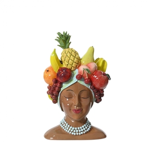 Keramiek Exclusief Planter woman fruits 13*15*23c