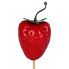 Pick strawberry 8x4cm+50cm stick red
