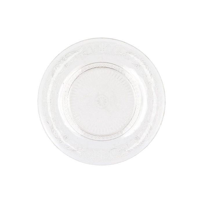 <h4>Dayah Transparent Glass Plate 32,5x2,5cm</h4>