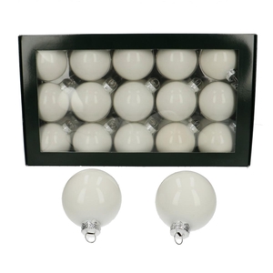Christmas bauble Ball  60mm pearl x30