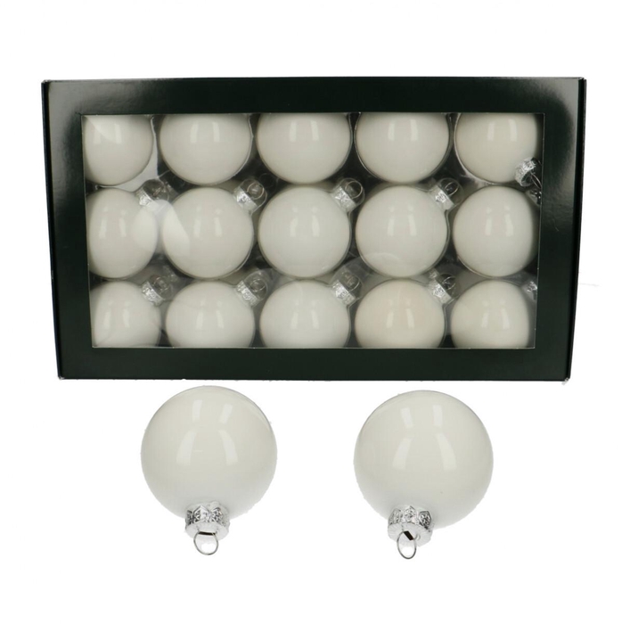 <h4>Christmas bauble Ball  60mm pearl x30</h4>