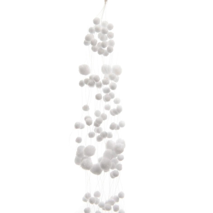 <h4>Christmas Deco snowbal garland 135cm</h4>