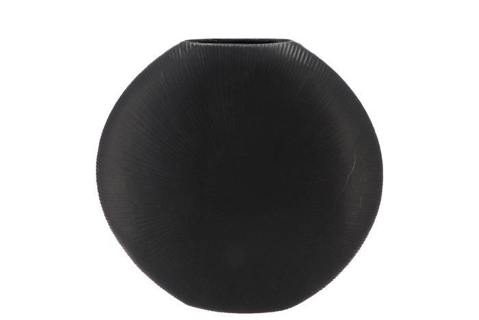 Jada Black Oval Vase 31x9cm