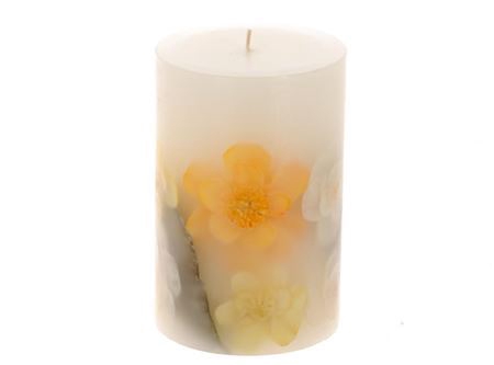 Candle Dried Flowers H15d10