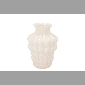 Dunja White Vase 16x16x20cm