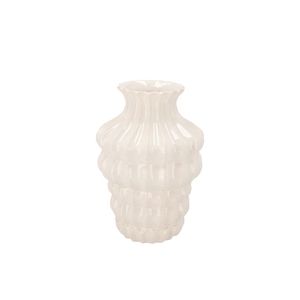 Dunja White Vase 16x16x20cm Nm