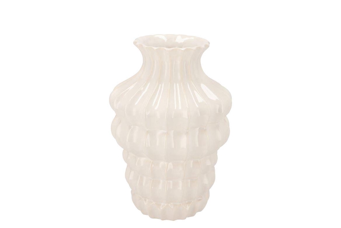 Dunja White Vase 16x16x20cm