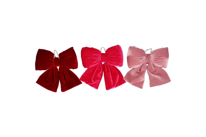 <h4>Loulou Jolly Pink Hanger Bow Ass 18x16cm</h4>