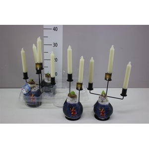 Hippeastrum Wax Santa And Candle