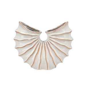 Sifan White Vase Shell 31x10x25cm